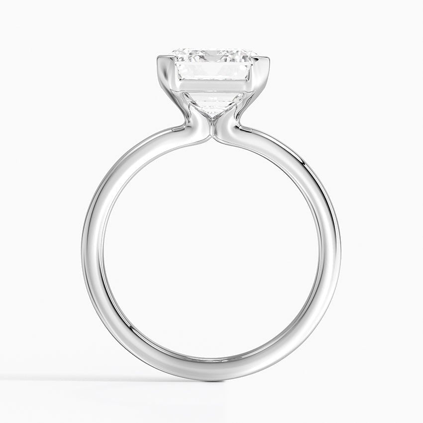 Annika Half Bezel Solitaire Ring