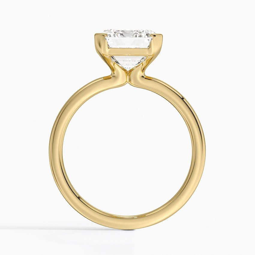 Annika Half Bezel Solitaire Ring