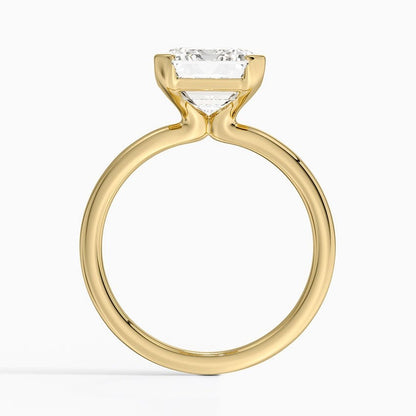 Annika Half Bezel Solitaire Ring