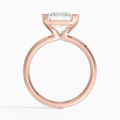 Annika Half Bezel Solitaire Ring