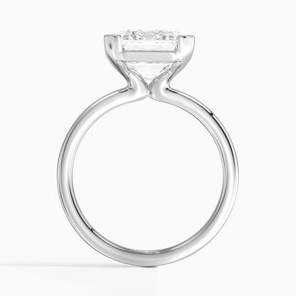 Annika Half Bezel Solitaire Ring