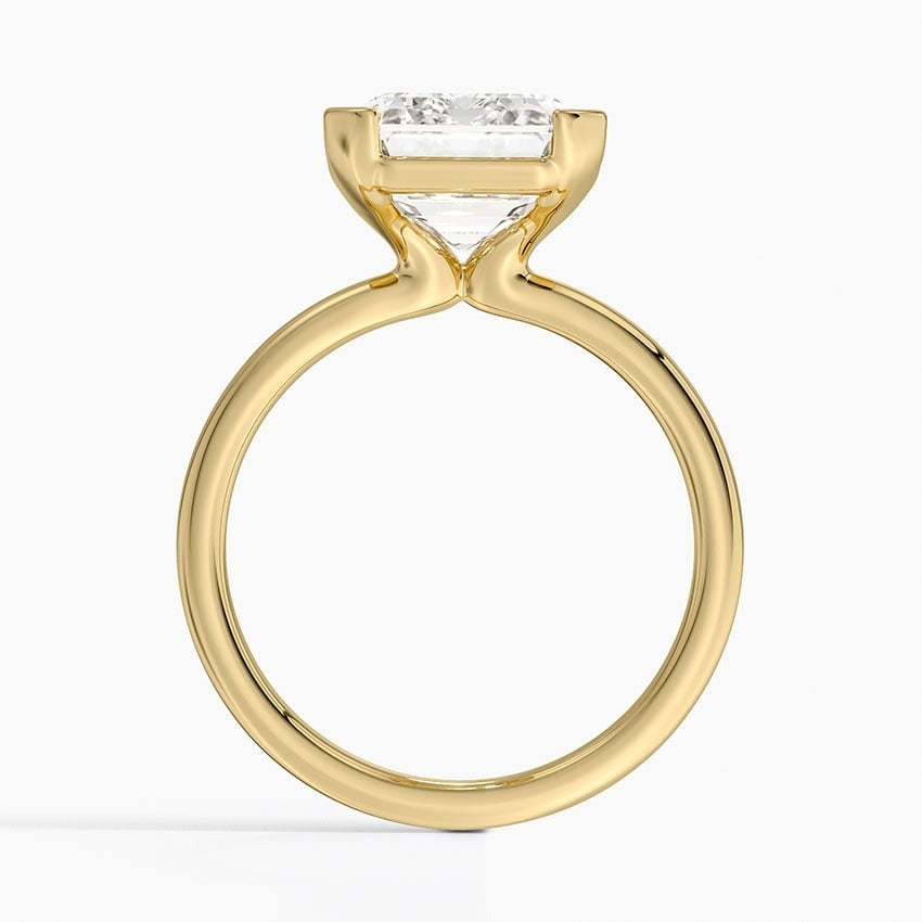 Annika Half Bezel Solitaire Ring
