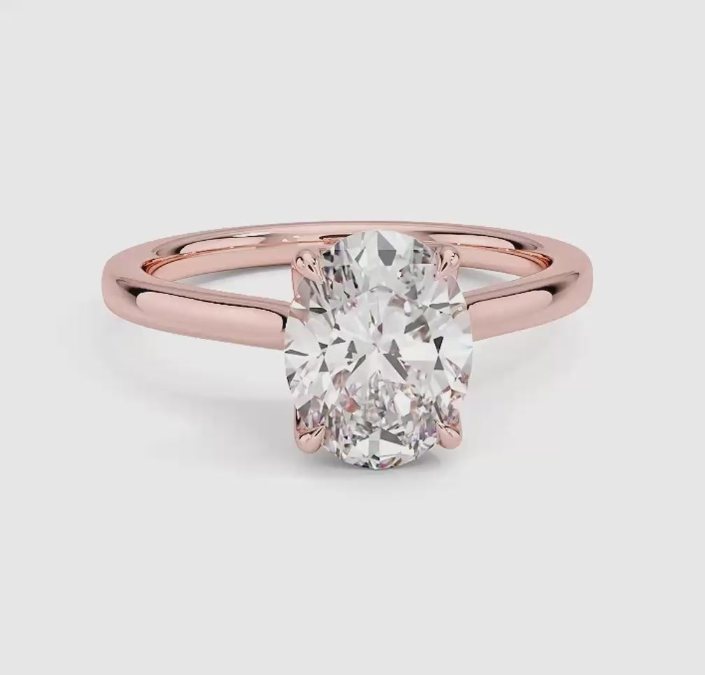 Elodie Cathedral Solitaire Ring