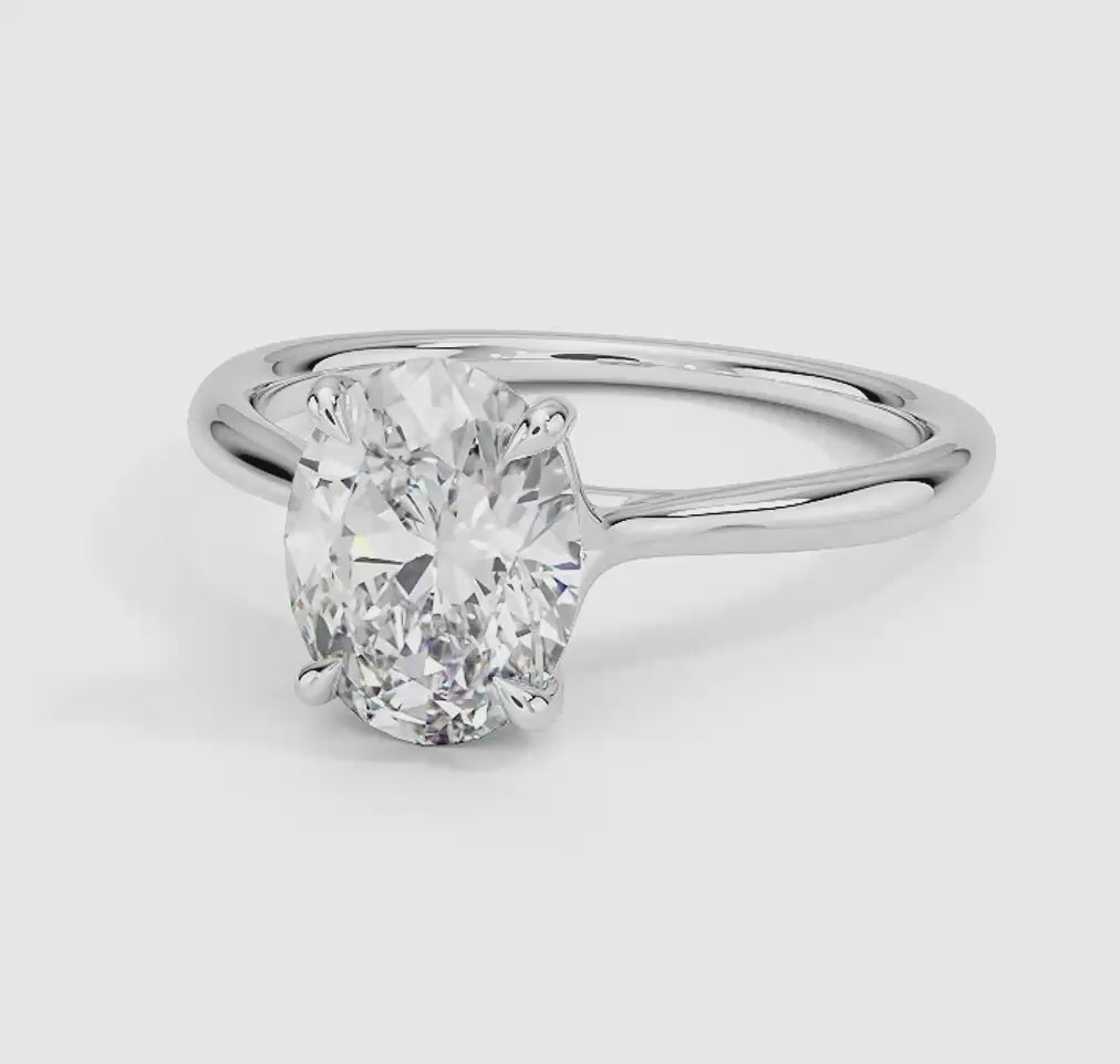 Freesia Cathedral Solitaire Ring