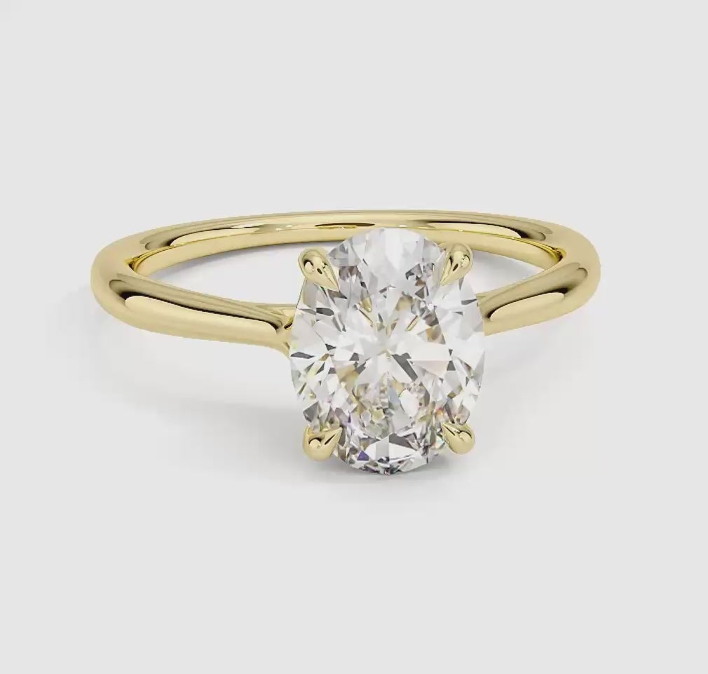 Freesia Cathedral Solitaire Ring