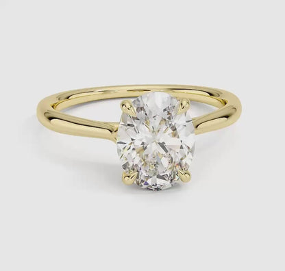 Freesia Cathedral Solitaire Ring