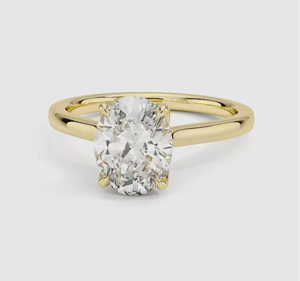Elodie Cathedral Solitaire Ring